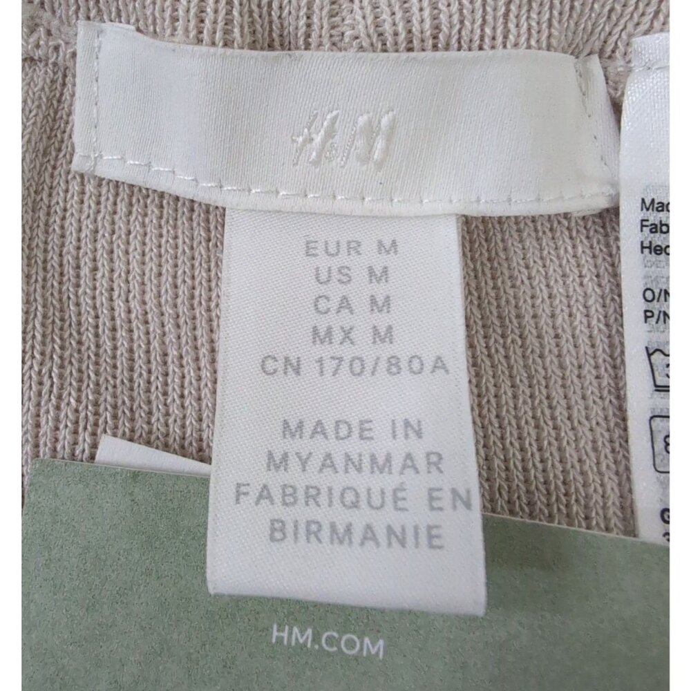 H&M Beige Ribbed Knit Pants - Picture 9 of 14